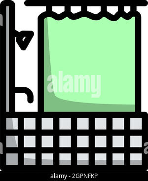 Icône salle de bains de l'hôtel Illustration de Vecteur