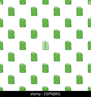 Bidon de vert, motif style cartoon Illustration de Vecteur