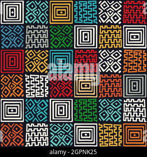 Modèle ethno africain Illustration de Vecteur