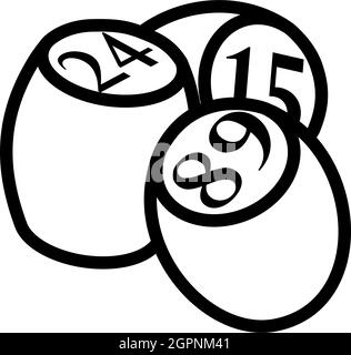 Bingo Kegs Icon Illustration de Vecteur