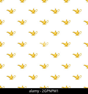 Lampe magique, tendance, style cartoon Illustration de Vecteur