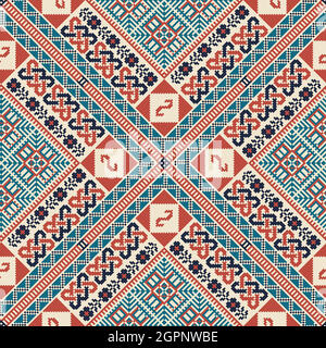 Motif de broderie palestinienne Illustration de Vecteur