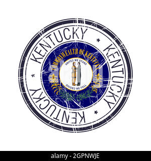 Tampon en caoutchouc Kentucky Illustration de Vecteur