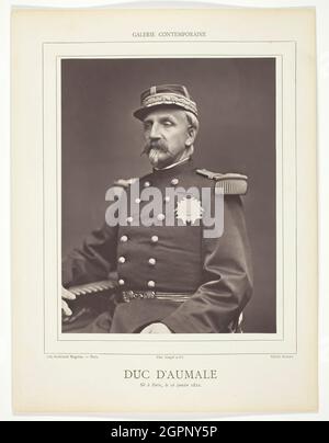 Duc d'Aumale, 1876/78. [Portrait de l'aristocrate français Henri d'ORL&#xe9;ans, duc d'Aumale]. Woodburytype, tiré de la revue "Galerie contemporaine Litt&#xe9;raire, Artistique" (1878), volume 5. Banque D'Images