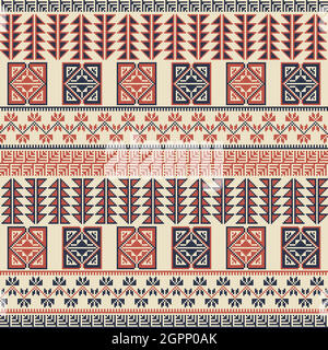 Motif de broderie palestinienne Illustration de Vecteur