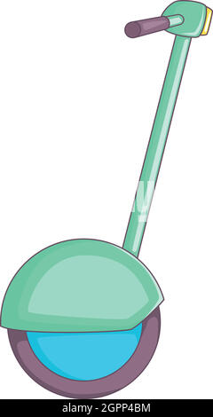 L'icône de Segway, cartoon style Illustration de Vecteur