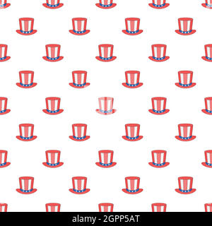 American hat pattern, cartoon style Illustration de Vecteur