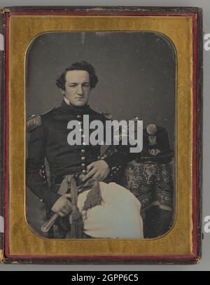 Sans titre (Portrait d'un homme assis), 1855. Daguerréotype. Banque D'Images
