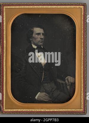 Sans titre (Portrait d'un homme assis), 1855. Daguerréotype. Banque D'Images