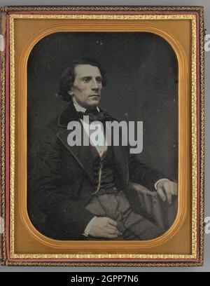 Sans titre (Portrait d'un homme assis), 1855. Daguerréotype. Banque D'Images