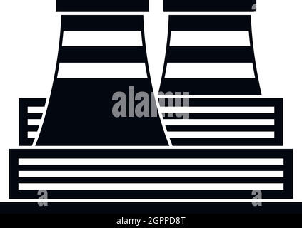 Station d'alimentation, l'icône de style simple. Illustration de Vecteur