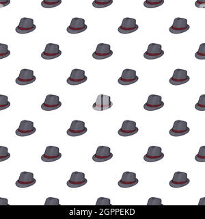 Hat pattern, cartoon style Illustration de Vecteur