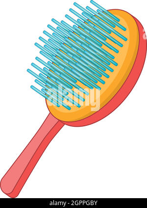 Brosse pour animaux, l'icône de style cartoon Illustration de Vecteur