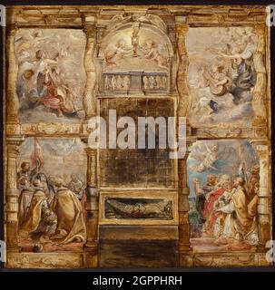 L'adoration de l'Eucharistie, c. 1626. Banque D'Images