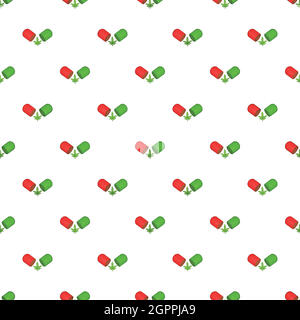 Pillule avec motif de feuille de marijuana, style de dessin animé Illustration de Vecteur