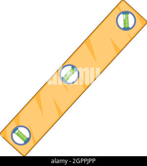L'icône de mesure de niveau, de style cartoon Illustration de Vecteur