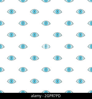 Eye Pattern, cartoon style Illustration de Vecteur