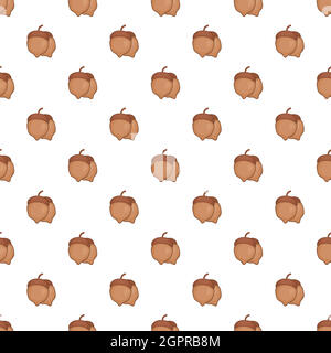 Motif d'Acorns, style de dessin animé Illustration de Vecteur