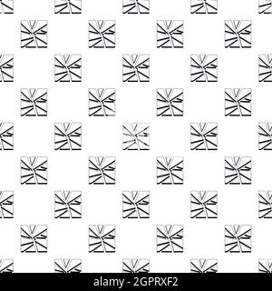 Motif en verre brisé, style simple Illustration de Vecteur