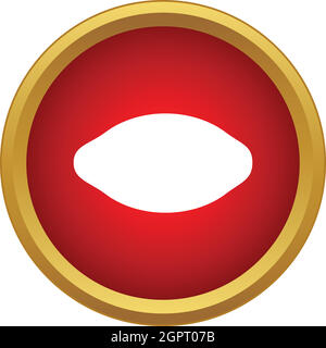 L'icône de citron dans un style simple Illustration de Vecteur