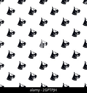 Motif chien Bull terrier, style simple Illustration de Vecteur