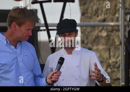 Festival des fruits de mer de Cardigan Bay, Aberaeron, Ceredigion 9 juillet 2017 Banque D'Images