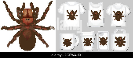 Graphique d'araignée sur différents types de modèle de produit Illustration de Vecteur