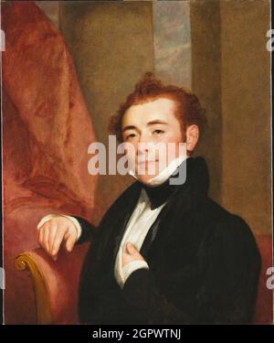 Portrait de George Brown, père du peintre John Lewis-Brown, 1825. Trouvé dans la Collection du Musée&#xe9;e du Louvre, Paris. Banque D'Images