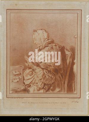 Portrait de Madame Geoffrin (1699-1777), 1770. Trouvé dans la Collection du Mus&#xe9;e Carnavalet, Paris. Banque D'Images