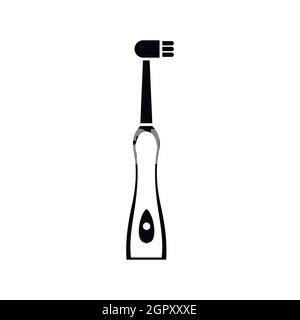 Brosse à dents électrique, l'icône de style simple. Illustration de Vecteur