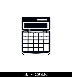 L'icône de la calculatrice, le style simple Illustration de Vecteur