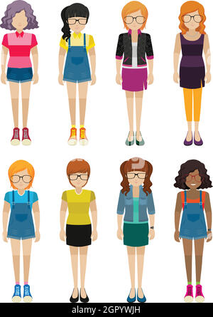 Femmes sans visage Illustration de Vecteur