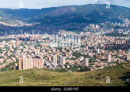 Vue aérienne de Medellin, Colombie Banque D'Images