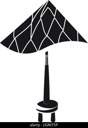 Parasol, icône de style simple. Illustration de Vecteur