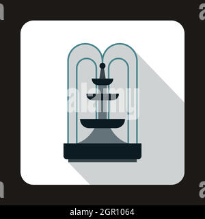 Icône style Fontaine, télévision Illustration de Vecteur