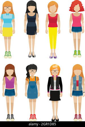 Femmes sans visage Illustration de Vecteur