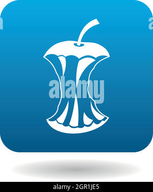 Moignon Apple icône dans le style simple Illustration de Vecteur