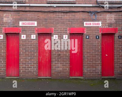 Millmoor, ancien terrain de Rotherham United Banque D'Images