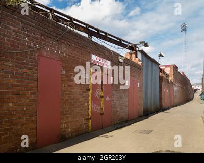 Millmoor, ancien terrain de Rotherham United Banque D'Images