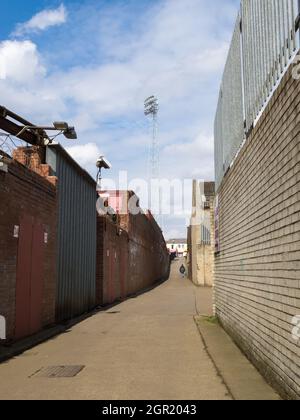 Millmoor, ancien terrain de Rotherham United Banque D'Images