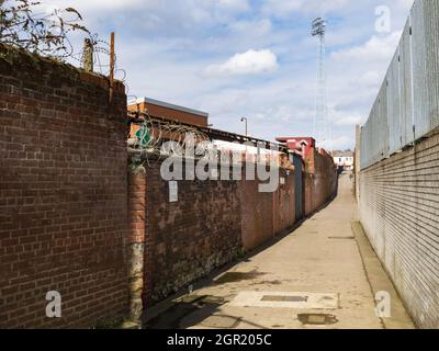 Millmoor, ancien terrain de Rotherham United Banque D'Images