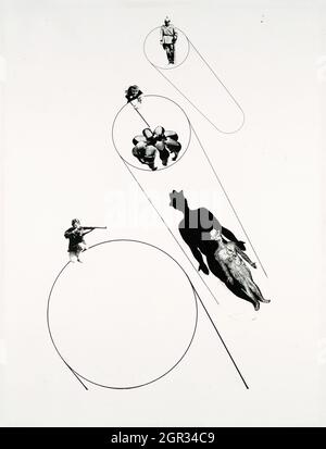 Art par László Moholy-Nagy, Target Practice (au nom de la loi) (vers 1927) Banque D'Images