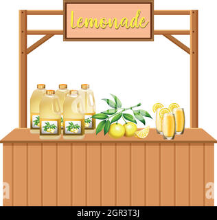 Une cale de limonade isolée Illustration de Vecteur