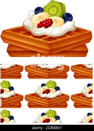 Motif sans couture isolé sur blanc Illustration de Vecteur