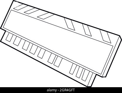 DVD RAM module pour l'icône de l'ordinateur personnel Illustration de Vecteur