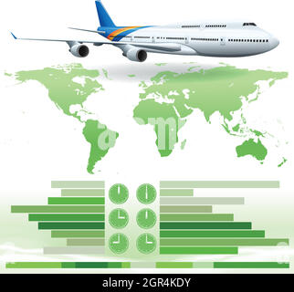 Un infographique montrant un plan Illustration de Vecteur