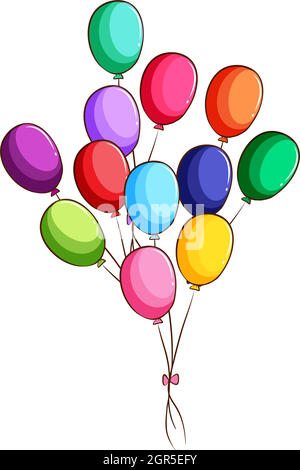 Dessin simple d'un groupe de bulles Illustration de Vecteur