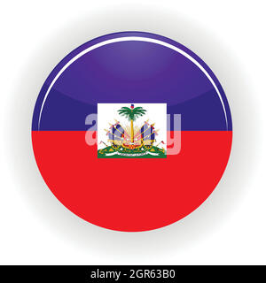 Haïti cercle icône Illustration de Vecteur