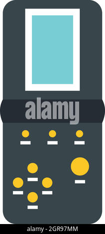 Icône style Tetris, télévision Illustration de Vecteur