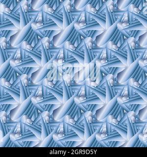 Motif vectoriel transparent bleu abstrait Illustration de Vecteur